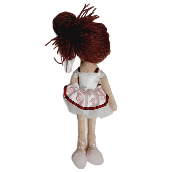 ๐ Alberta Ballet Ballerina Doll Tutu Pink & White Fabric Skirt Soft Kids Toy - Picture 7 of 13